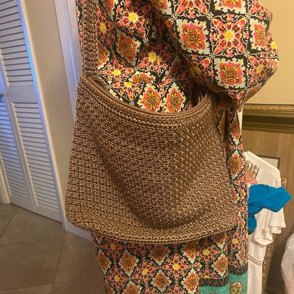 SOLD! The Sak Beige Crochet Small Shoulder Bag No. VLS 01 - Picture 2 of 15